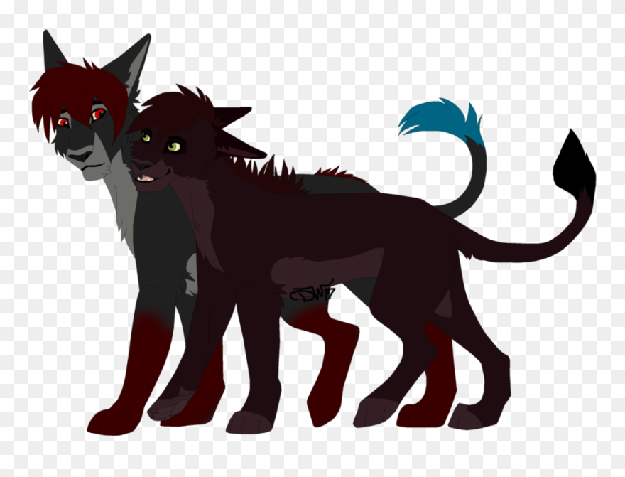 Black Cat Whiskers Demon Canidae - Gacha Life Devil Wolf Clipart
