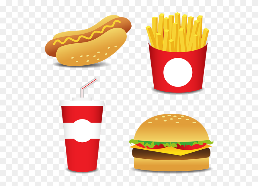 Royalty Free Download Fesat Food Icons Set Isolated - Fast Food Disegni Clipart