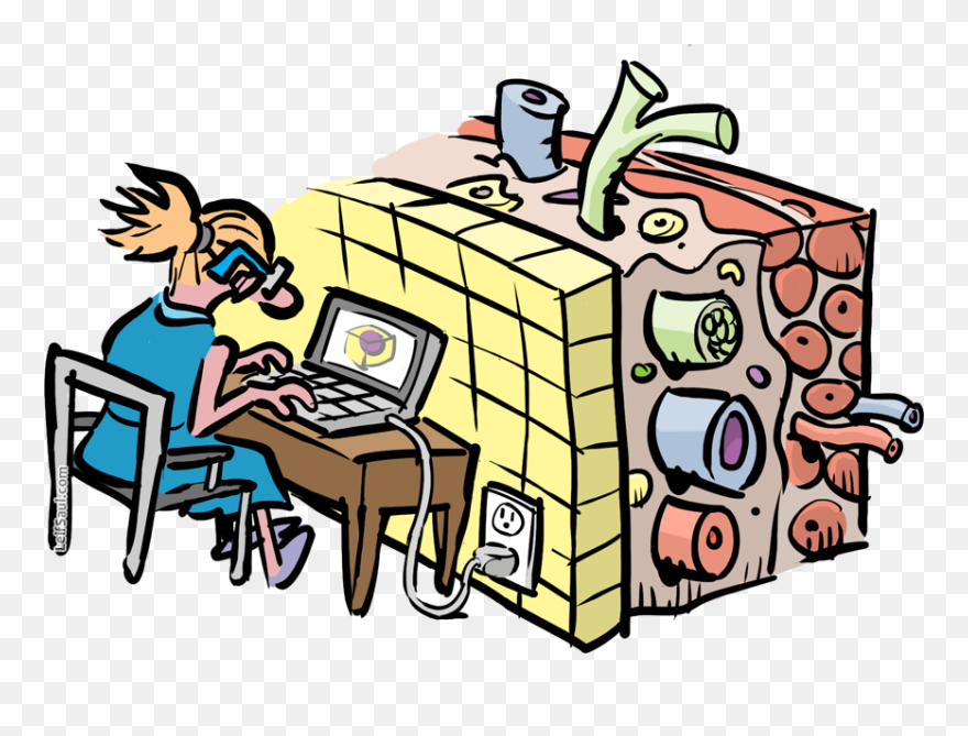 Transparent Tissue Clipart - Animation Of Connective Tissue - Png Download