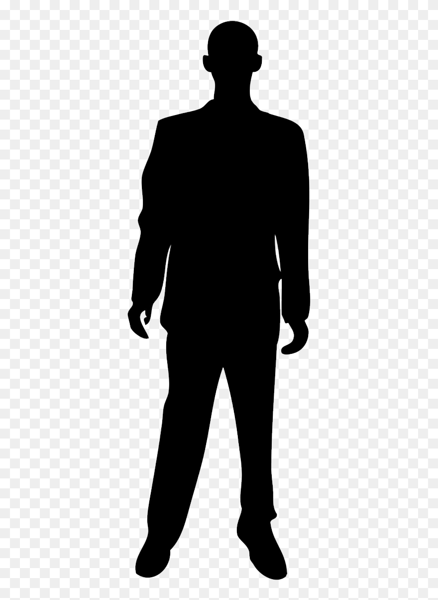 Silhouette Person Royalty-free - Silhouette Man Standing Png Clipart