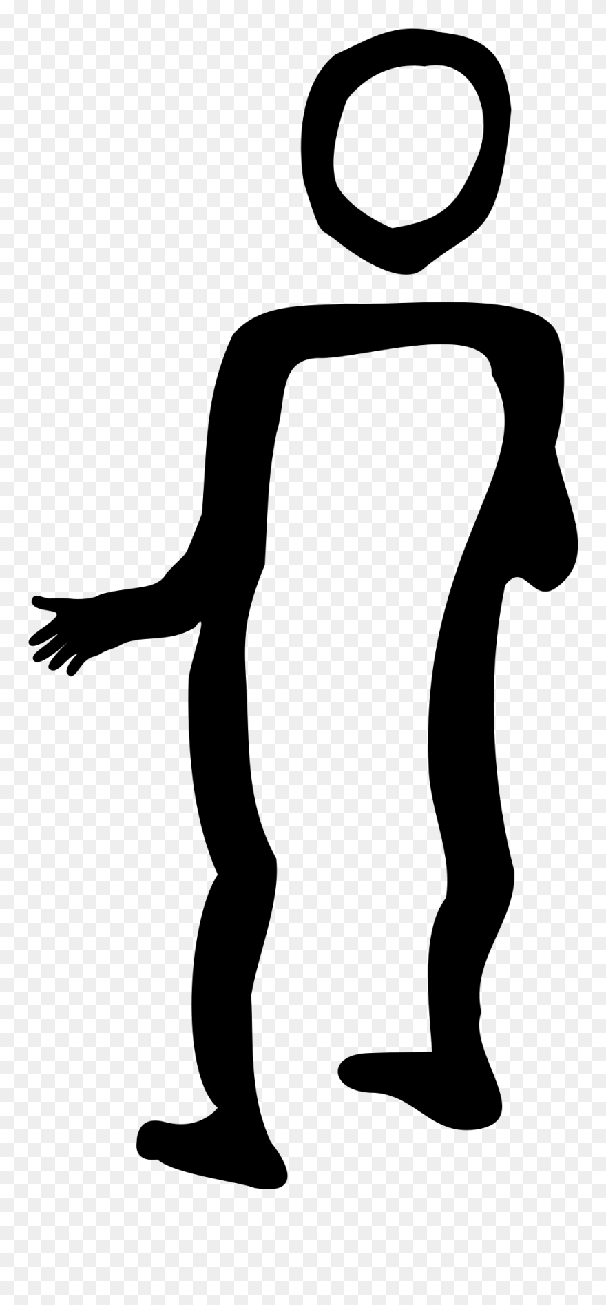 Person And Pointing At - Clip Art - Png Download