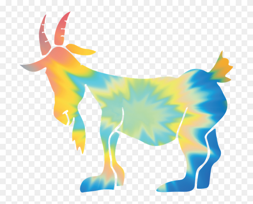 Goat Usa Stickers Tye Dye Clipart (5673861) PinClipart