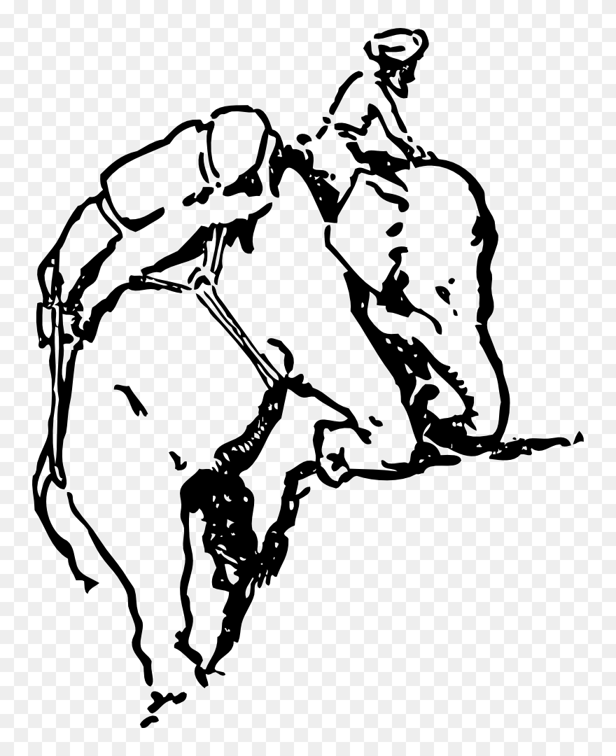 Onlinelabels Clip Art - Elephant Climbing Sketch - Png Download