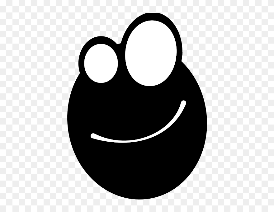 Vector Image Of Frog Face Silhouette - Gambar Siluet Kepala Katak Clipart