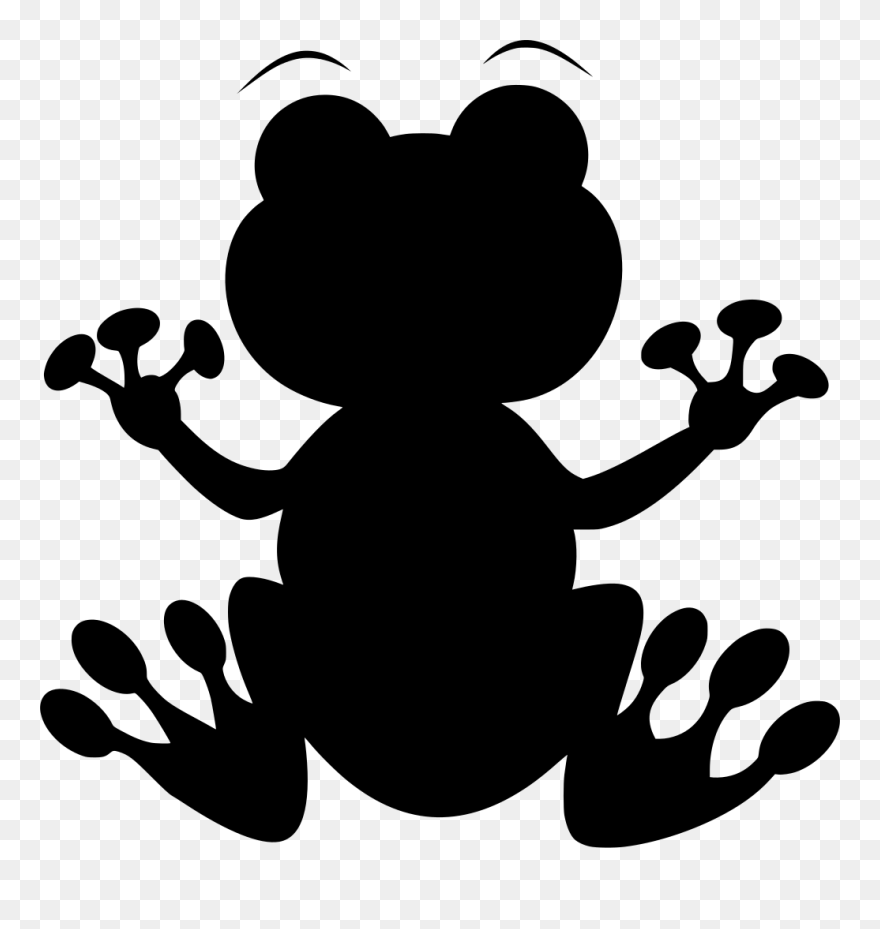 Silhouette Free Frog Svg Clipart