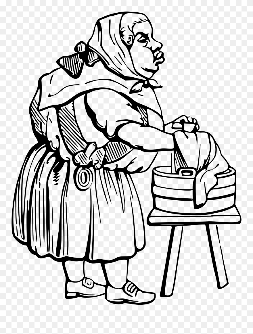 Washer Woman Clip Arts - Washer Woman Clip Art - Png Download
