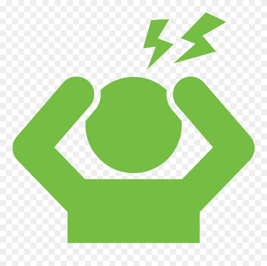 Headache Clipart Migraine - Headache Clipart Simple - Png Download