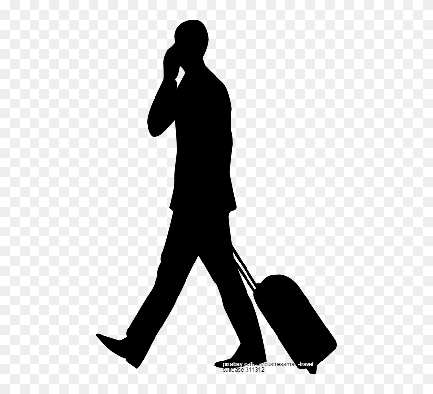 Business Traveler Clip Art - Png Download