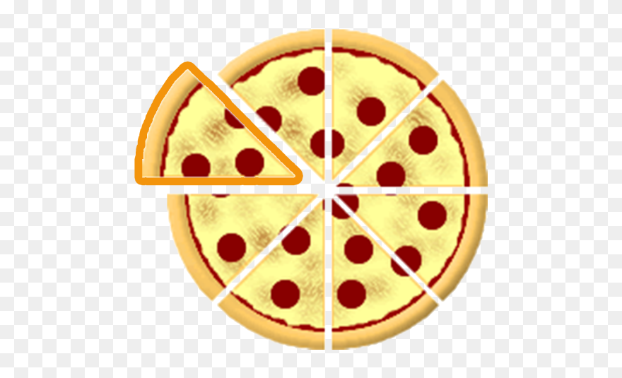 Pizza Fraction Clipart - Png Download