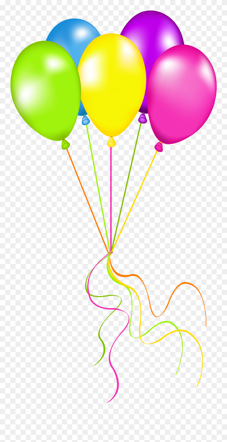 Neon Balloons Png Picture - Neon Balloons Clipart Transparent Png