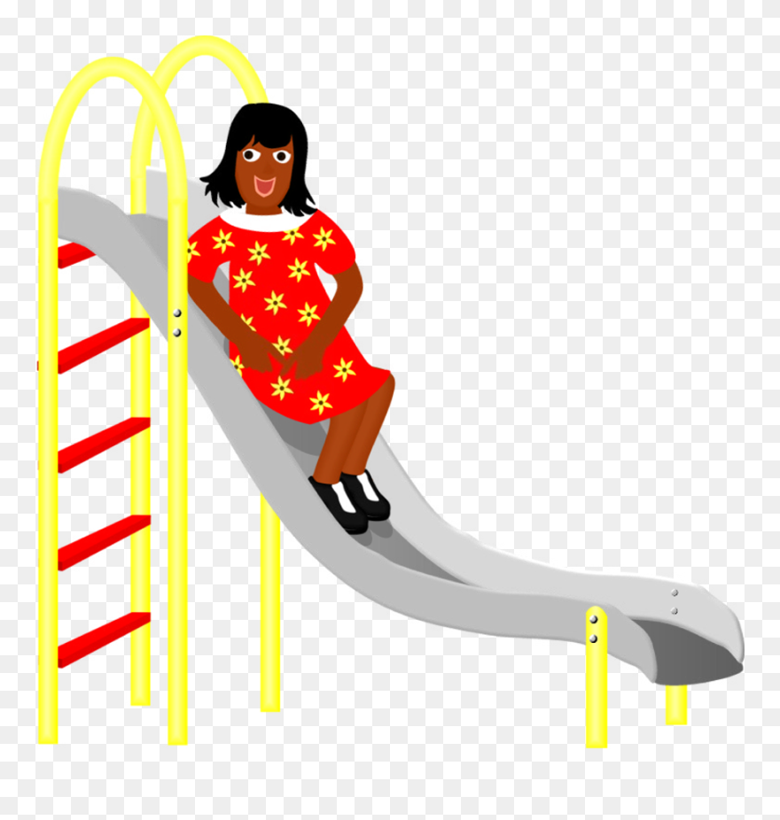 Edupic Language Arts Images - Boy On A Slide Clipart