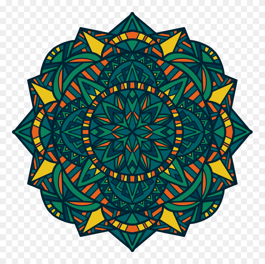 Zen Mandala Vinyl Carpet - Circle Clipart