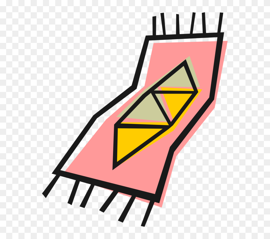 Vector Illustration Of Carpet Rug Floor Covering Clipart