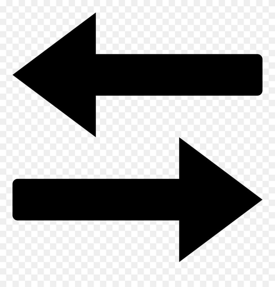 Swap Clipart Up And Down Arrow - Two Way Arrows Png Transparent Png