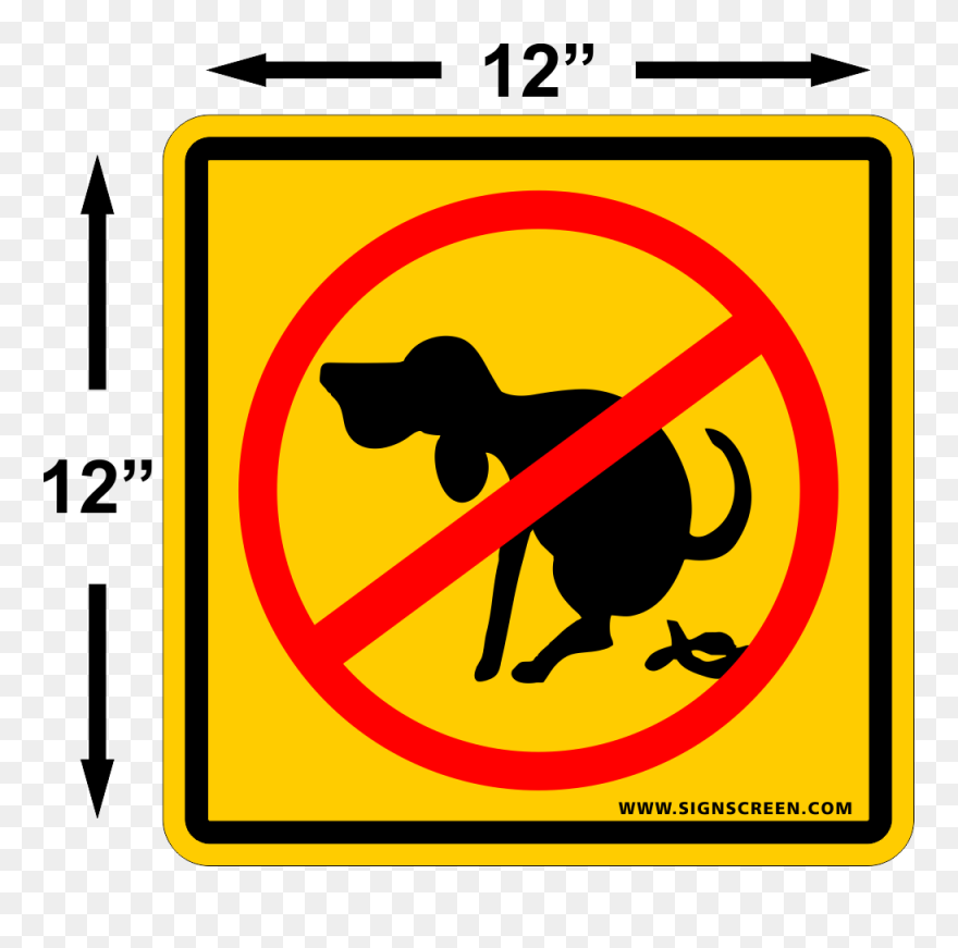 No Dog Poo Sign Png Clipart