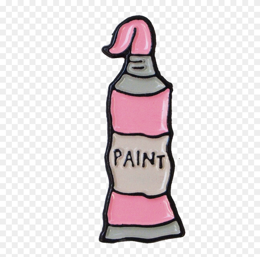 Pink Enamel Pin Whoever - Lapel Pin Clipart