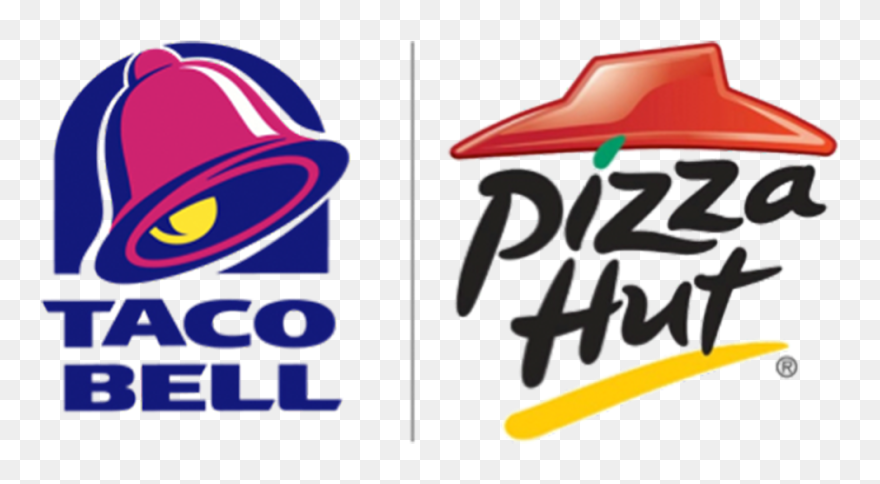Pizza Hut Drawing - Taco Bell Pizza Hut Logo Clipart