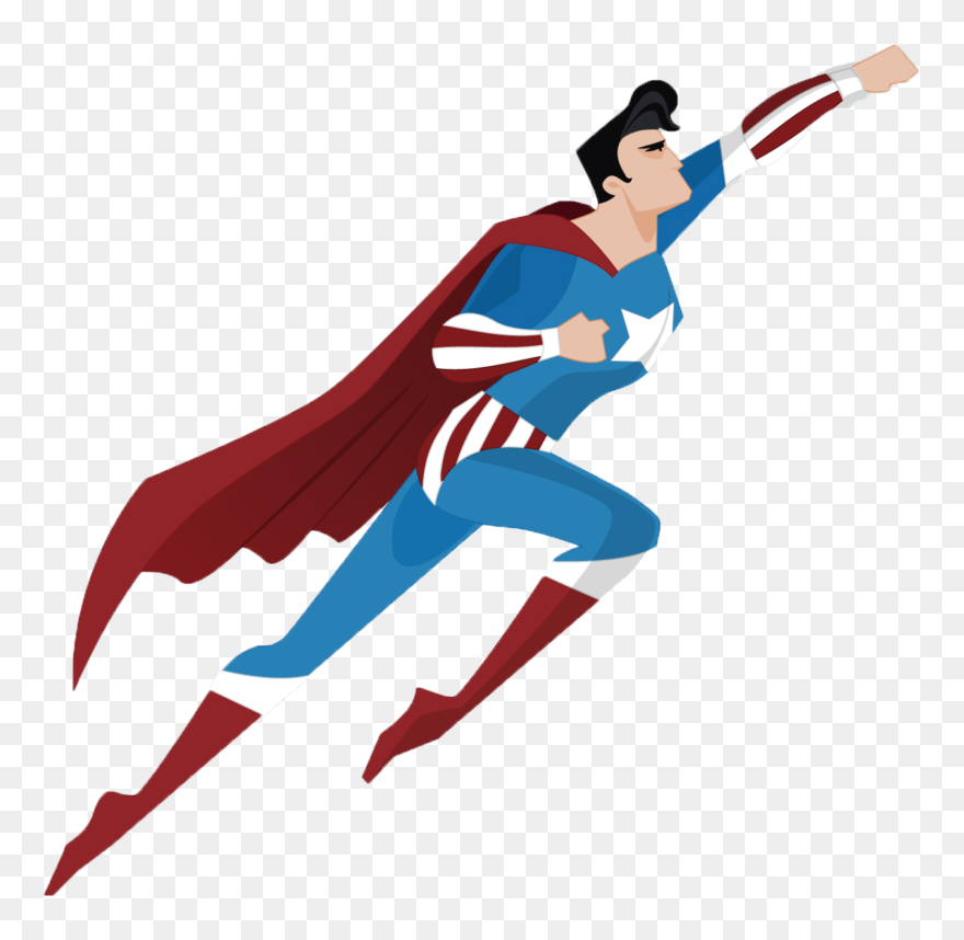 Superman Clark Kent Iron Man Superhero Silhouette - Iron Man Super Hero Clipart - Png Download