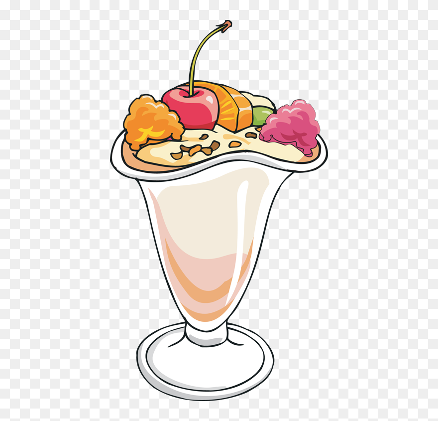 Free Clip Art Ice Cream Sundae - Ice Cream Sundae Clip Art - Png Download