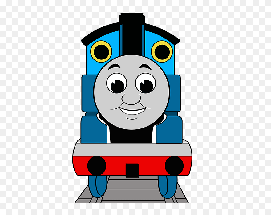How To Draw Thomas The Train - Thomas Train Drawing Easy Clipart