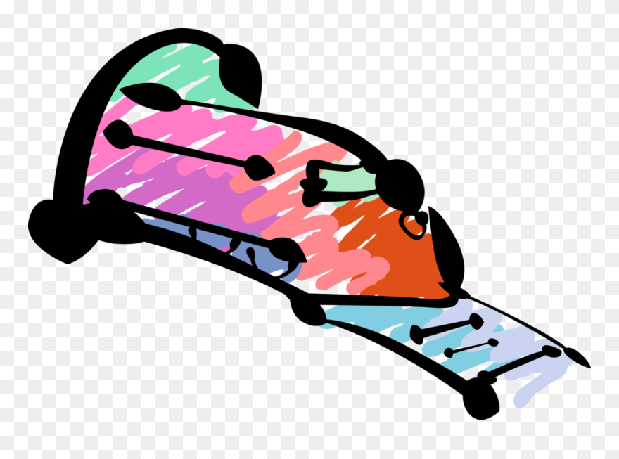 Vector Illustration Of Railroad Rail Transport Speeding Clipart