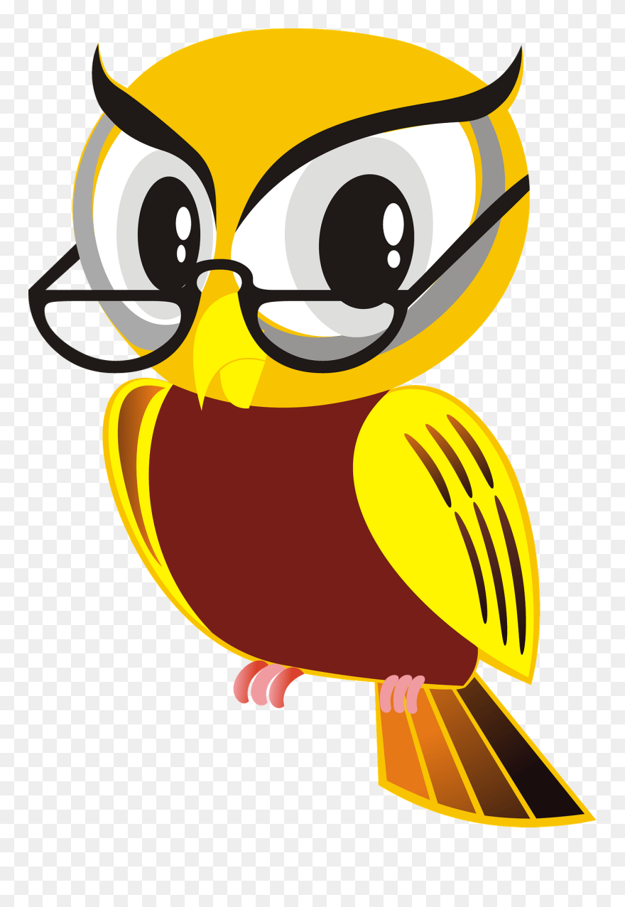 Glasses With Owl Clipart