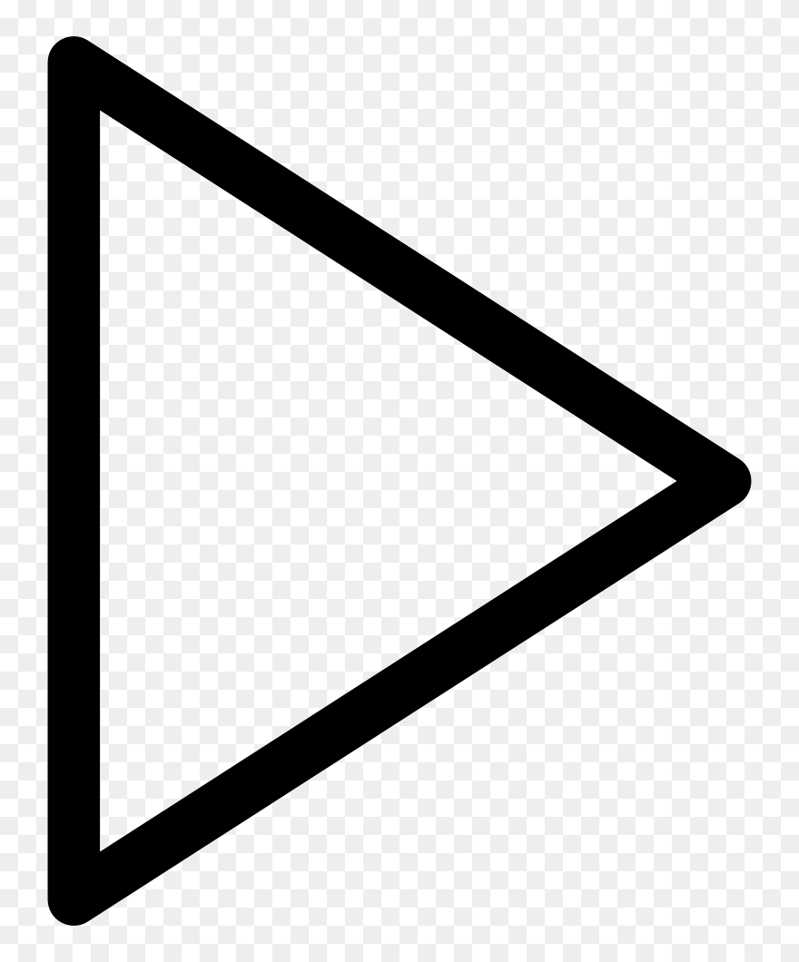 Play Button Comments Free Play Button Png Download- - Right Arrow Triangle Clipart