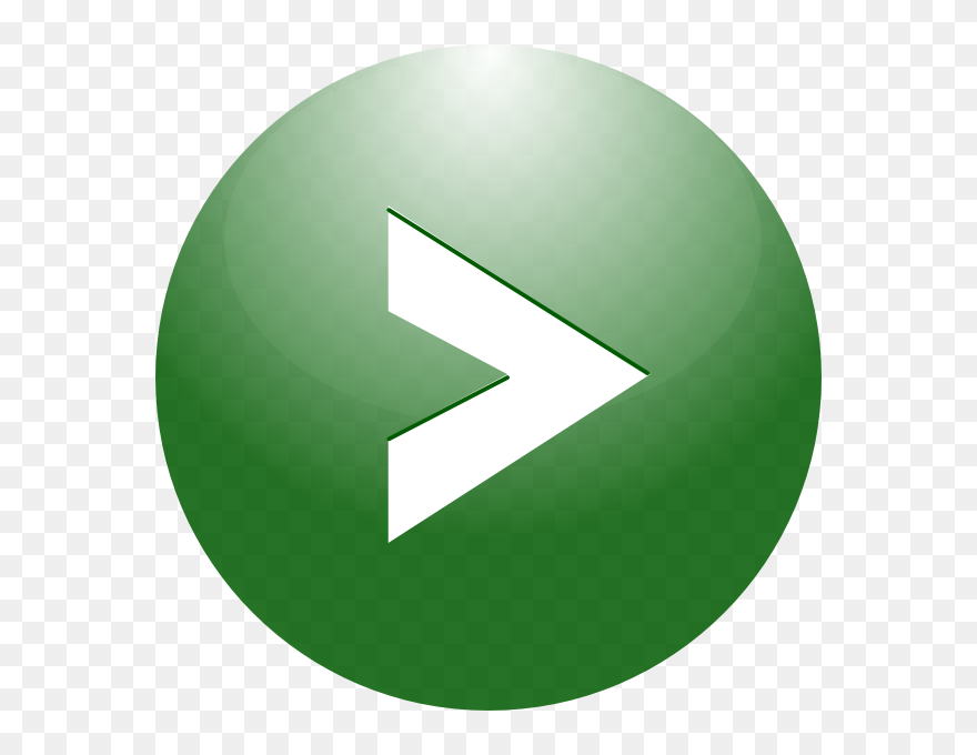 Green Button Arrow Png Clipart