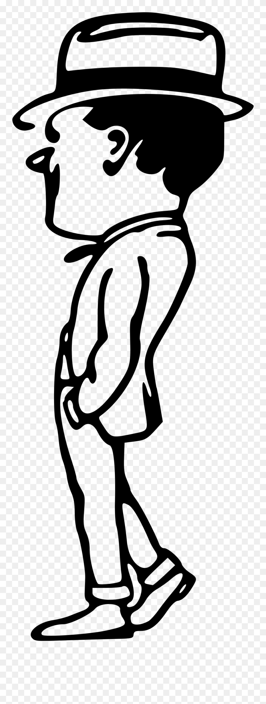 Clipart Walking Big Man - Clip Art - Png Download