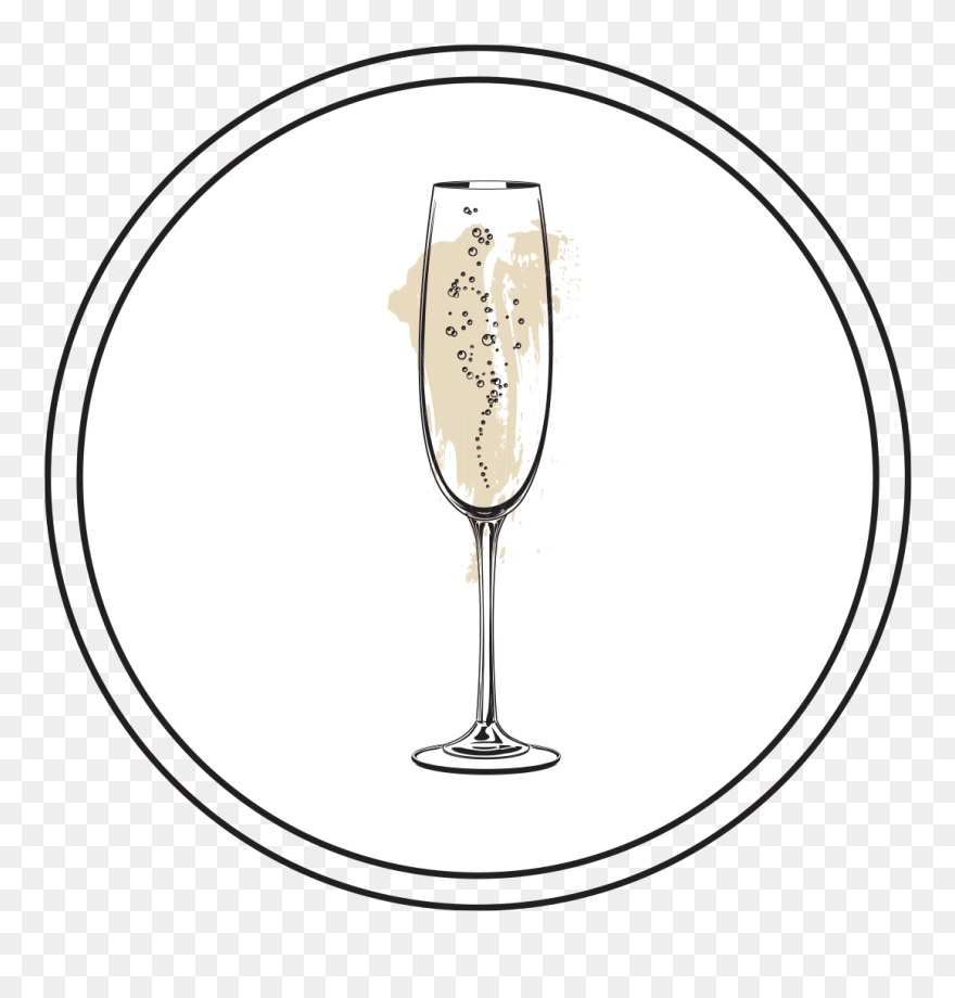 Transparent Mimosa Brunch Clipart - Wine Glass - Png Download