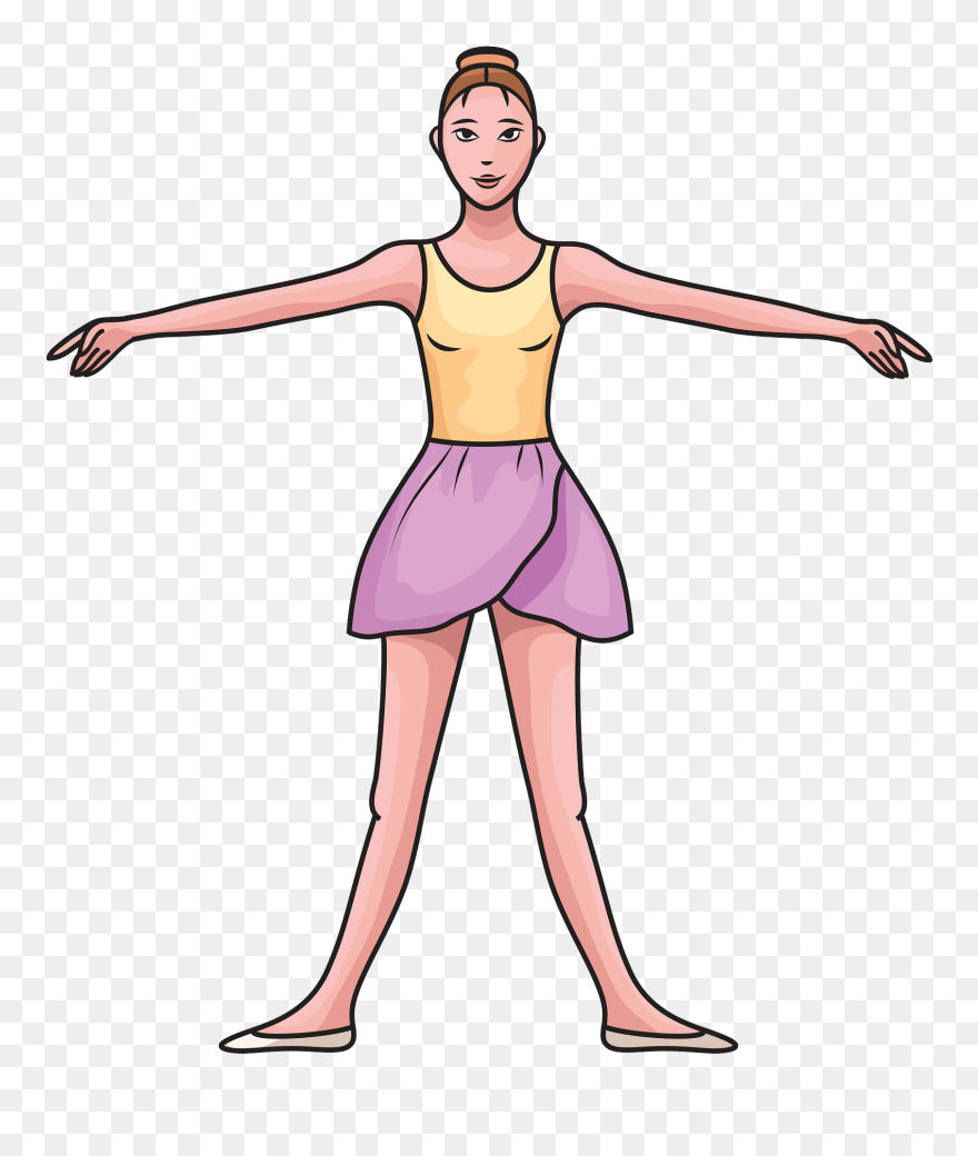 2 Posicion De Ballet Clipart
