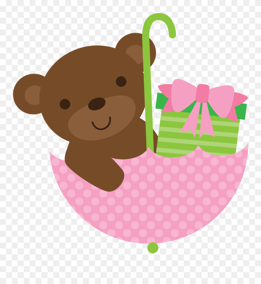 Osito Con Paraguas Png Clipart