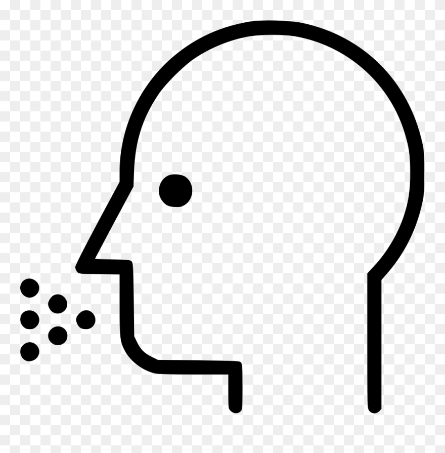 Coughing Sneezing Infection Influenza - Sneeze Clipart Black And White - Png Download