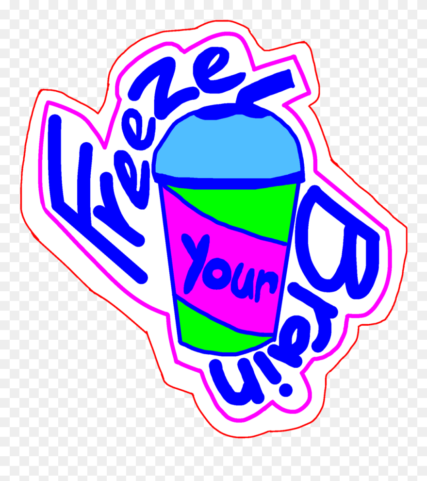 Freeze Your Brain Sticker By Tcs Catalogue Clipart