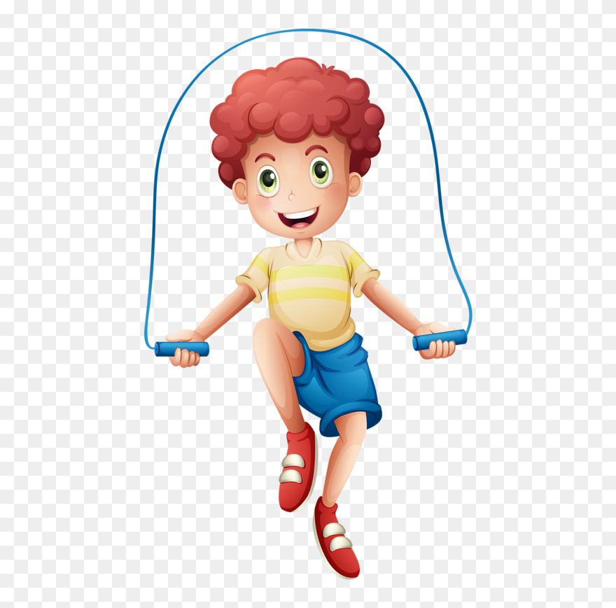 Clipart Resolution 509*800 - Boy Skipping - Png Download