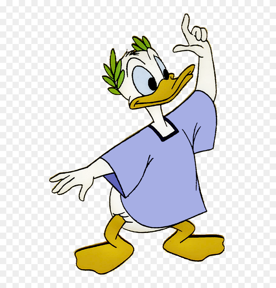 Donald Duck Clipart - Donald Duck Rome - Png Download