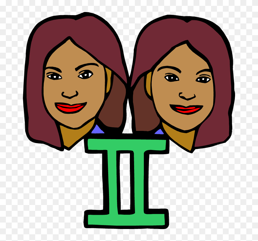Transparent Two Girls Clipart - Clip Art - Png Download
