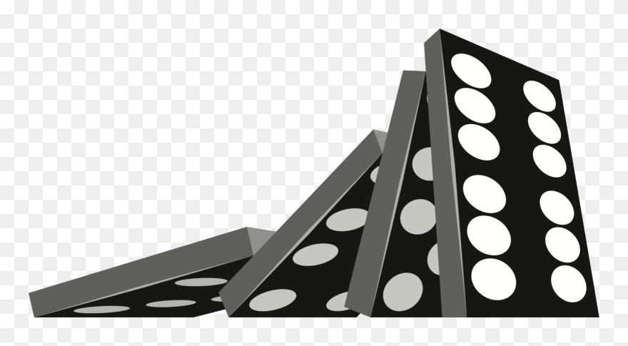 Recreation,indoor Games And Sports,blackandwhite - Transparent Dominoes Clipart - Png Download