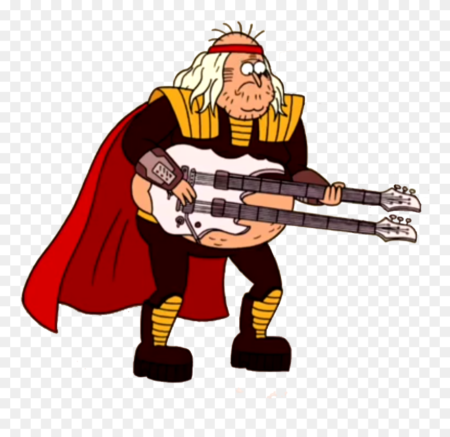 Transparent Man Flexing Muscles Clipart - Regular Show Future Rockstar - Png Download