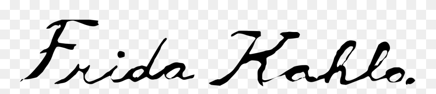 Frida Kahlo Firma Clipart