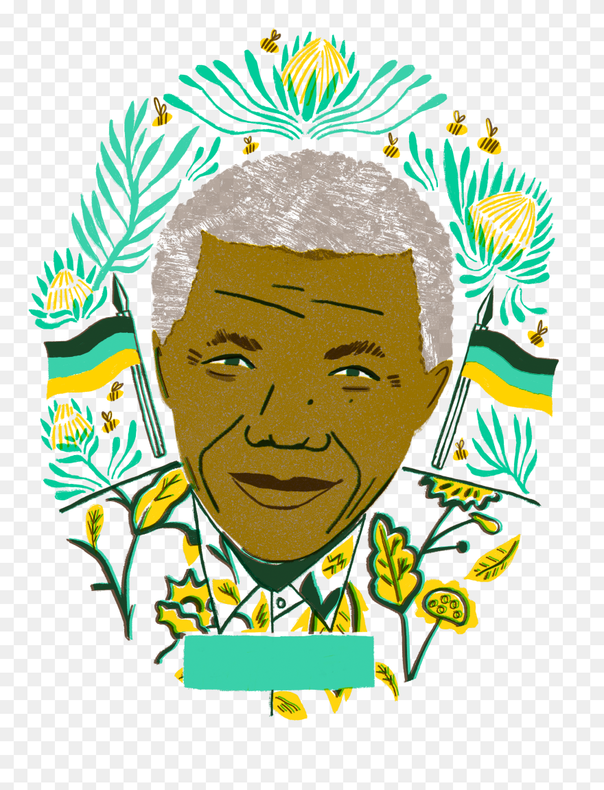 Nelson Mandela Illustration Png Clipart