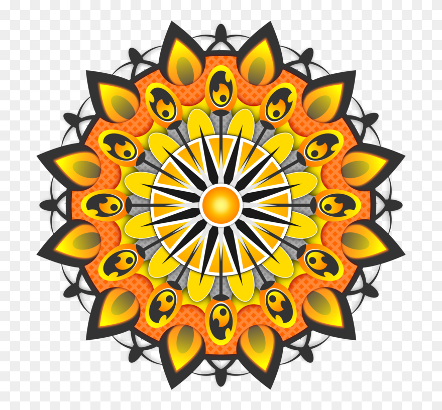 Visual Arts,flower,sunflower - Sunflower Shape Png Transparent Background Clipart