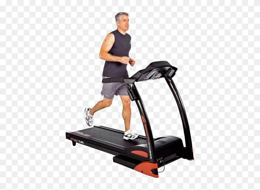 Treadmill Runner Png - Person Running On Treadmill Png Clipart