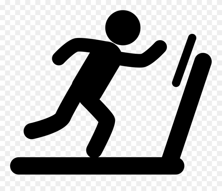 Treadmill Png - Stick Figure Running On Treadmill Clipart