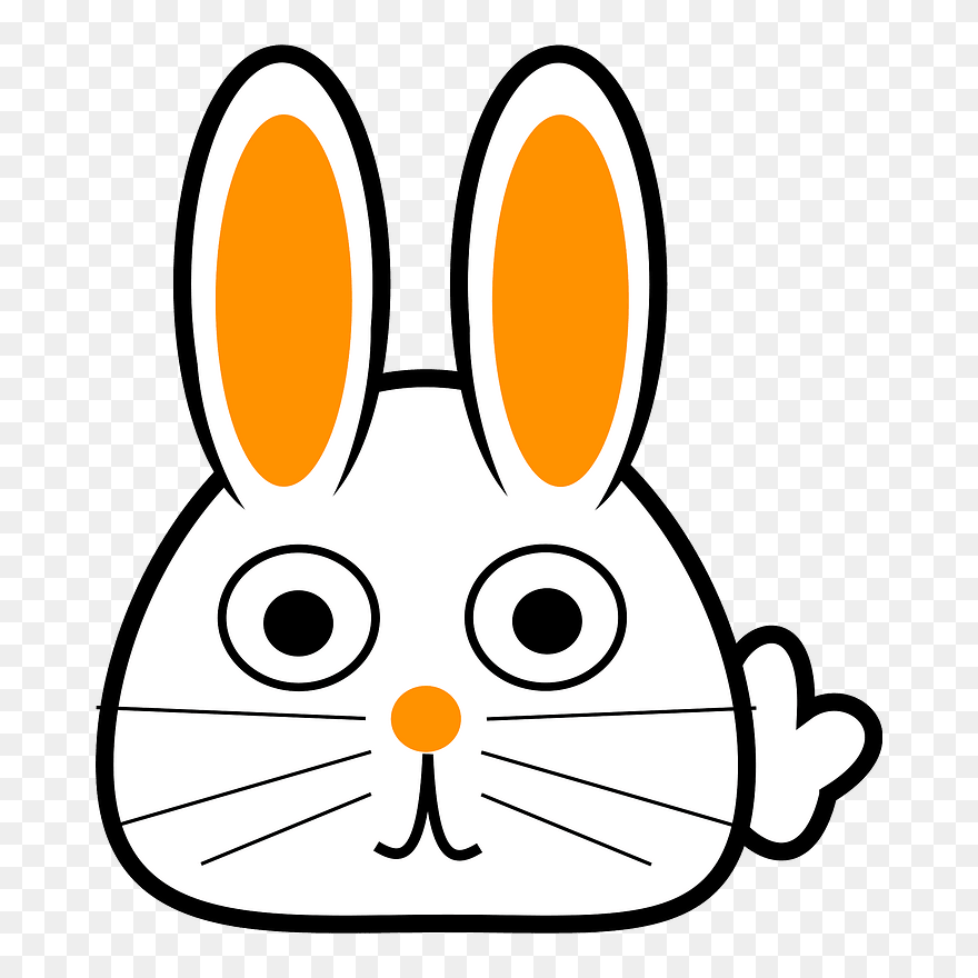 Cartoon Bunny Clipart - หัว การ์ตูน Png Transparent Png