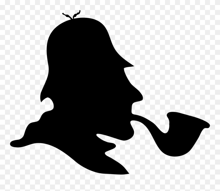 Watson Sherlock Holmes Vector Graphics Clip Art Silhouette - Sherlock Holmes Dr Watson Silhouette - Png Download