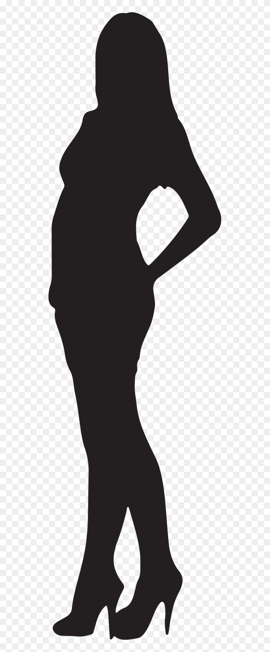 Transparent Background Png Clipart Female Legs Silhouette