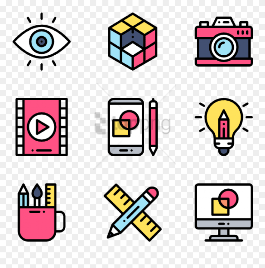 Free Png Art & Design 50 Icons - E Learning Free Icons Clipart