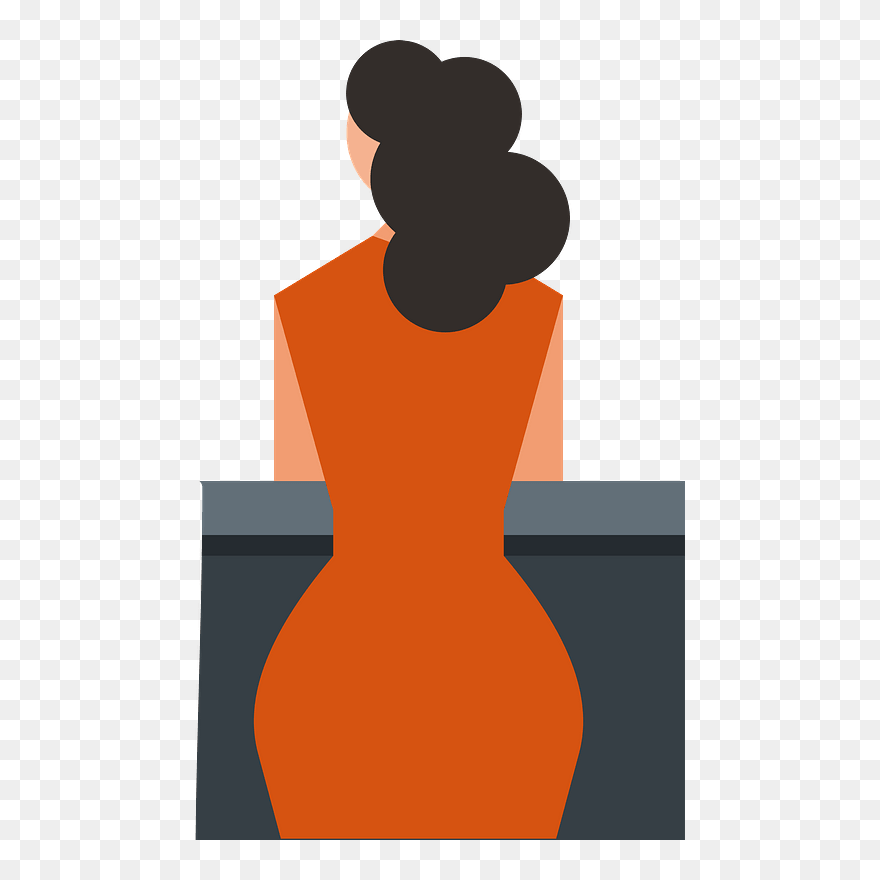 Woman On The Roof Clipart - Silhouette - Png Download