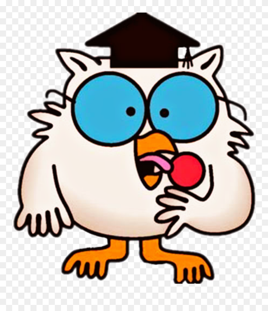 #freetoedit #tootsieroll Owl #how Many Licks Does It - Tootsie Roll Pop Owl Clipart